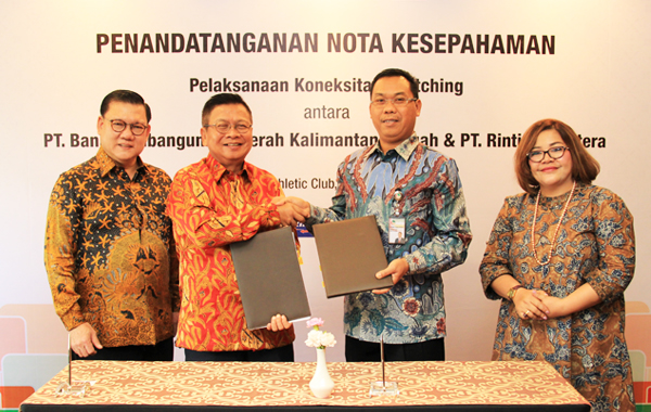 Penandatanganan Nota Kesepahaman  PT. Bank Pembangunan Daerah Kalimantan & PT Rintis Sejahtera.