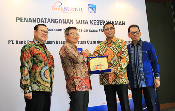 Penandatanganan Nota Kesepahaman  PT. Bank Pembangunan Daerah Sumatera Utara & PT Rintis Sejahtera.