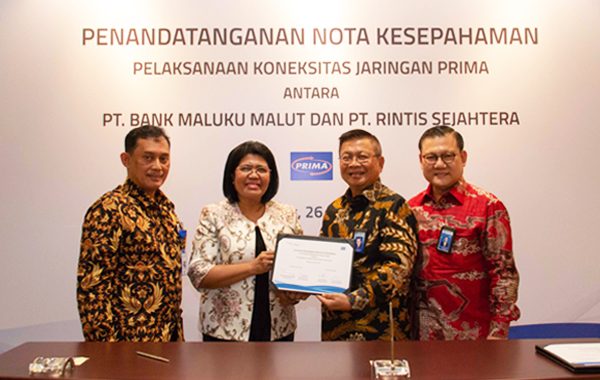 Penandatanganan Nota Kesepahaman antara Bank Maluku Malut dengan PT. Rintis Sejahtera 