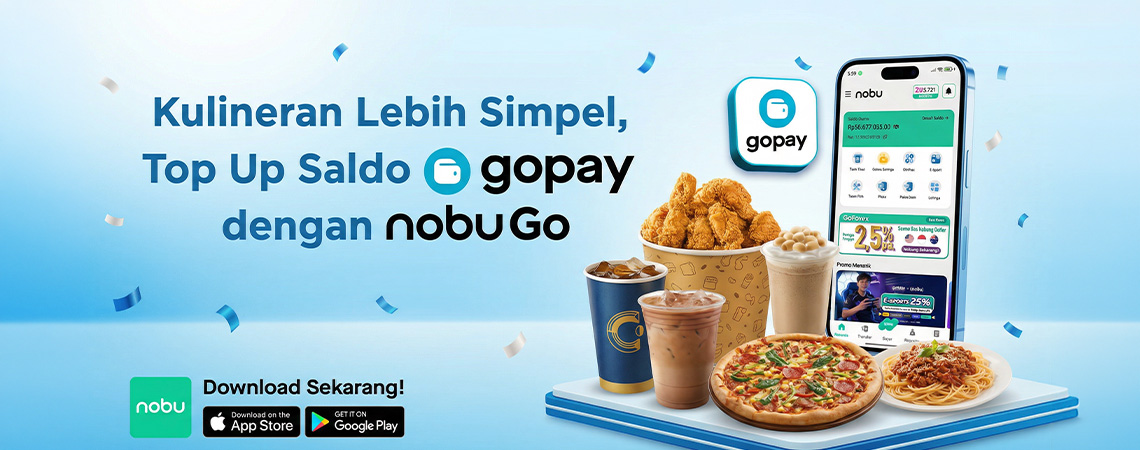 Kulineran Lebih Simpel, Top Up GoPay dengan Nobu Go