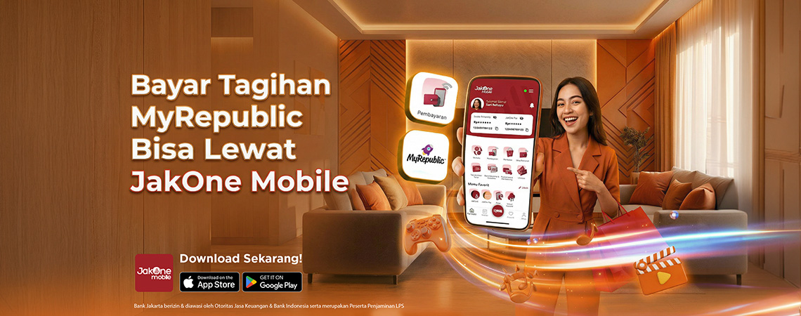 Bayar Tagihan MyRepublic Bisa Lewat JakOne Mobile