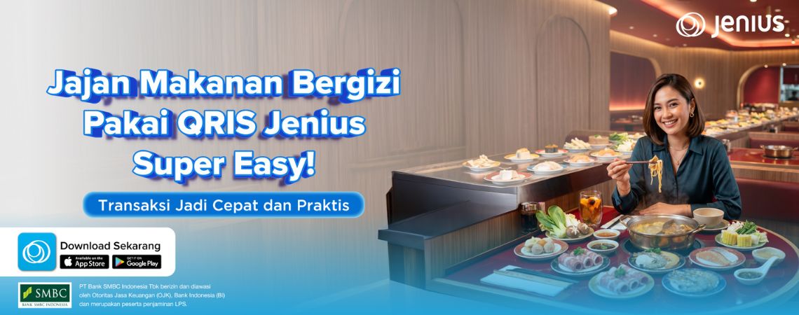 Jajan Makanan Bergizi, Pakai QRIS Jenius Super Easy!  