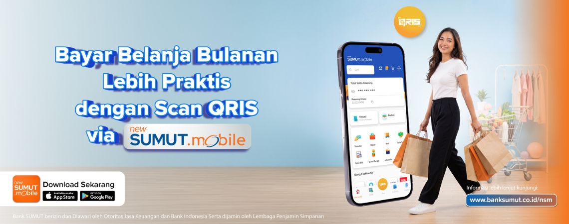 Bayar Belanja Bulanan Lebih Nyaman dengan Scan QRIS via Sumut Mobile
