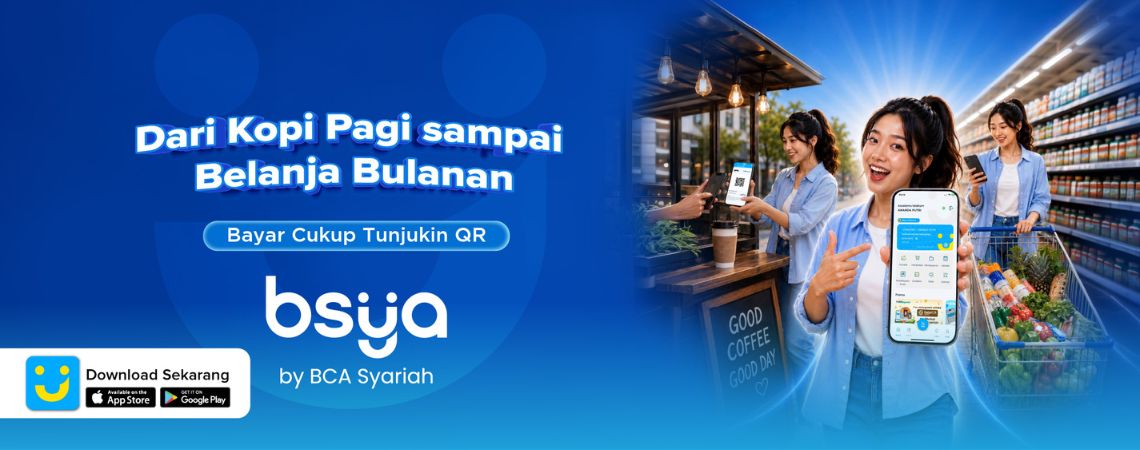 Dari Kopi Pagi sampai Belanja Bulanan, Bayar Semudah Tunjukin QRIS BCA Syariah