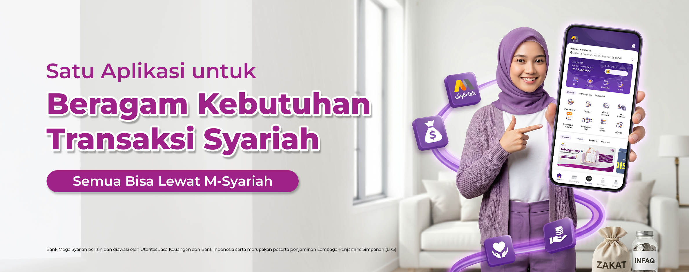 Satu Aplikasi untuk Beragam Kebutuhan Transaksi Syariah   