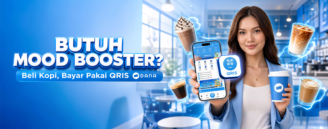 Butuh Mood Booster? Beli Kopi, Bayar Pakai QRIS DANA