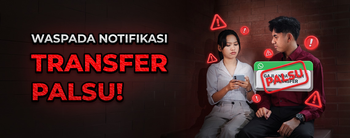 Geber PK - Waspada Notifikasi Transfer Palsu: Kalau Ragu, Stop Dulu!