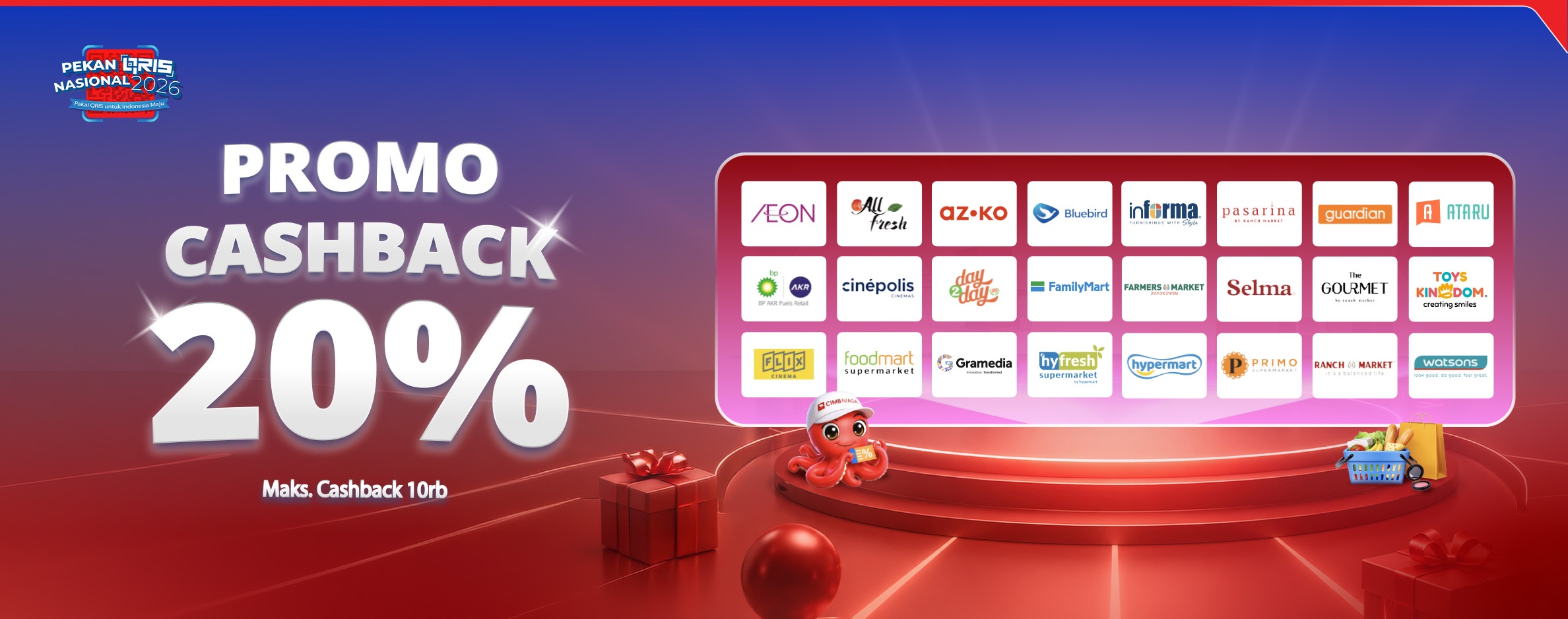 Belanja Pakai QRIS OCTO Dapat Cashback 20%