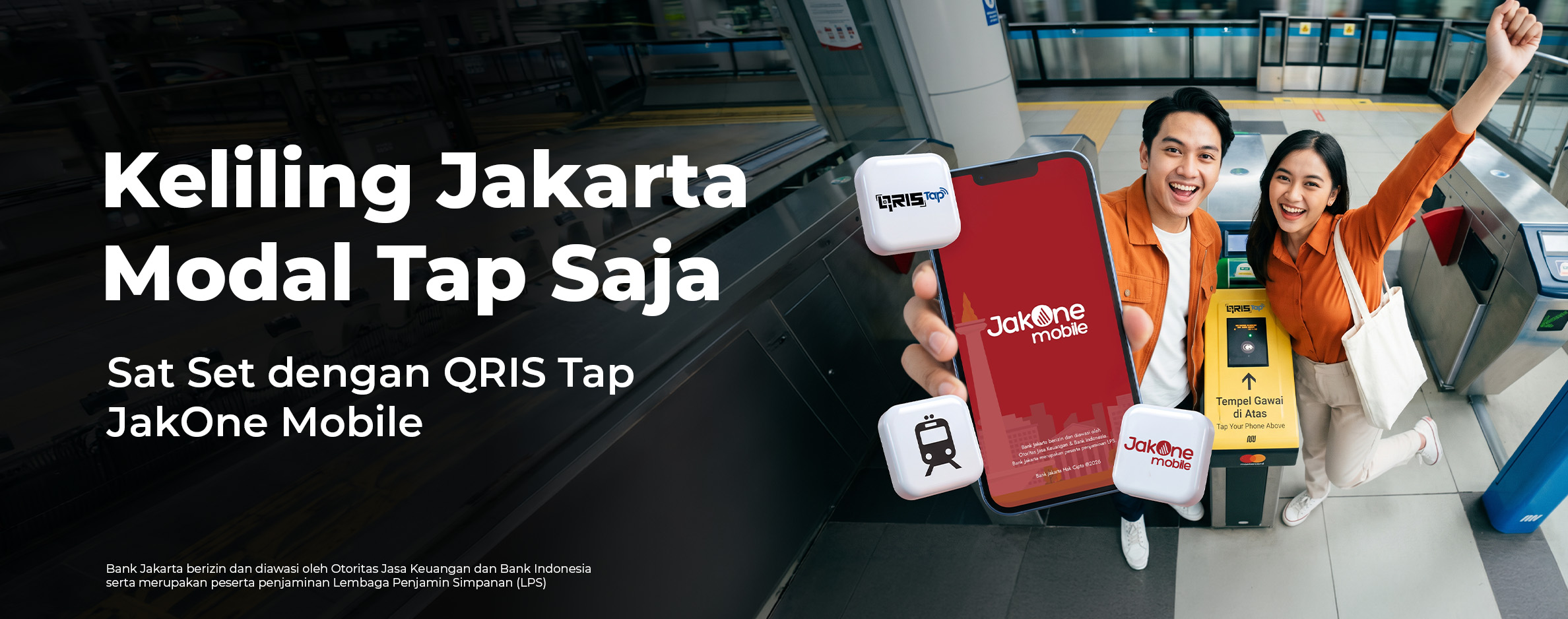 Keliling Jakarta Modal Tap Saja dengan QRIS Tap JakOne Mobile