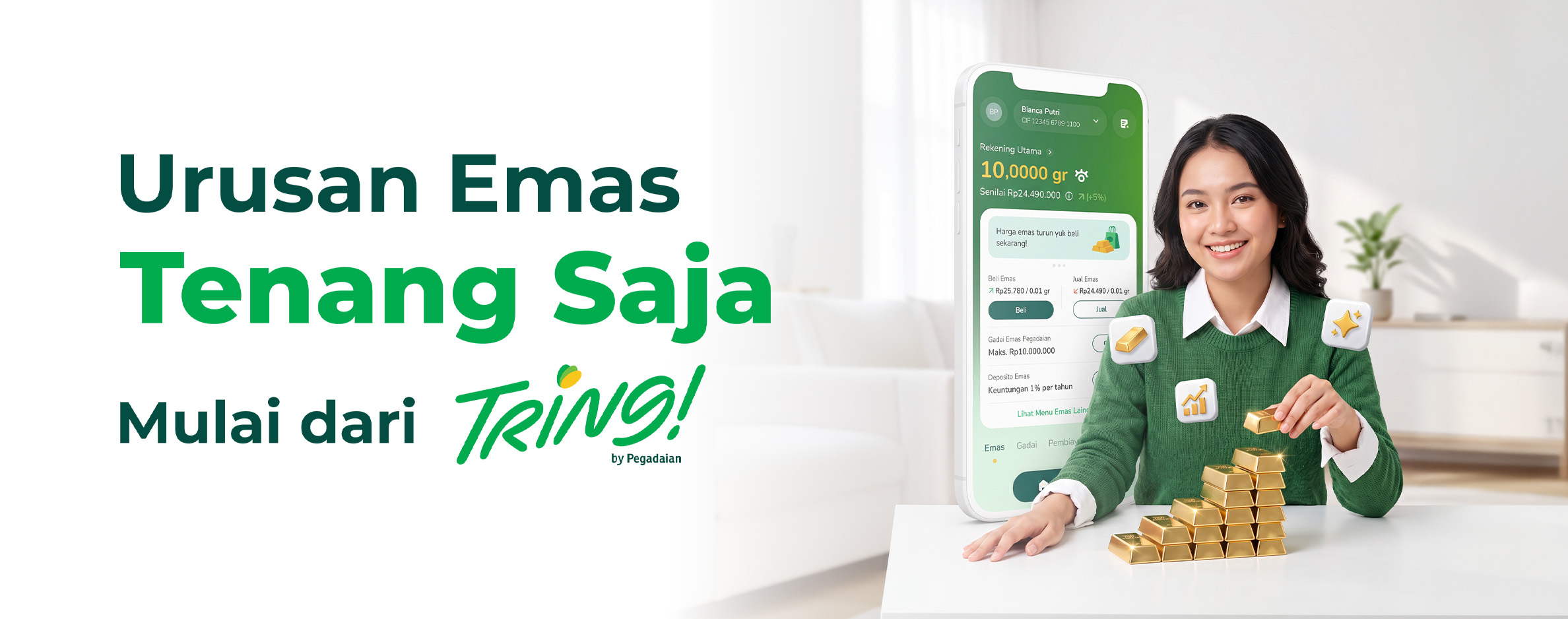 Siapkan Masa Depan, Mulai dari Nabung Emas di Tring! by Pegadaian