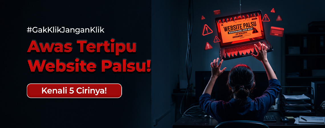 #GakKlikJanganKlik Awas Tertipu Website Palsu, Kenali 5 Cirinya