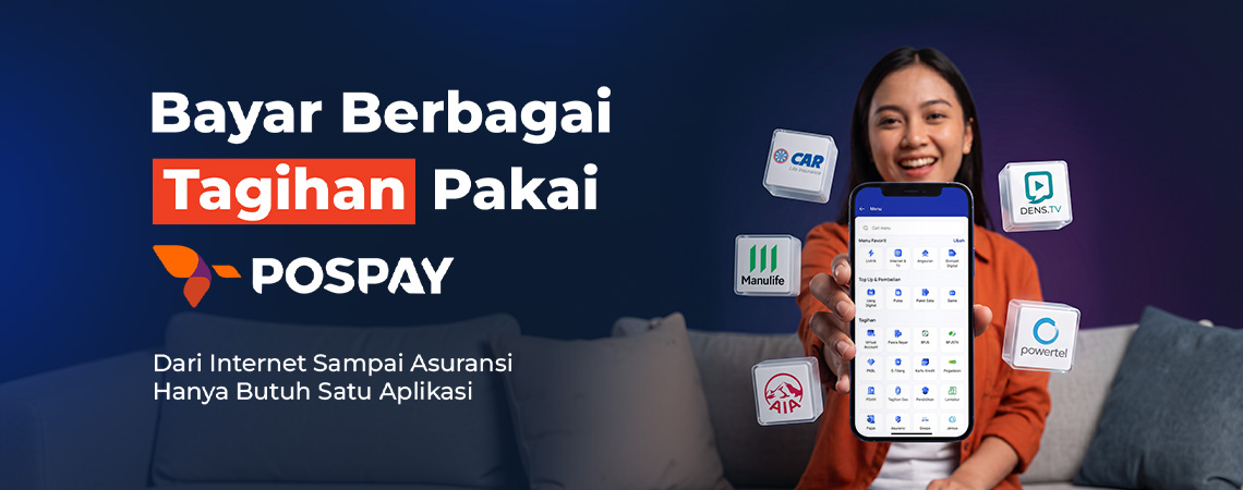 Bayar Tagihan Internet hingga Asuransi lewat Pospay, Cukup Satu Aplikasi
