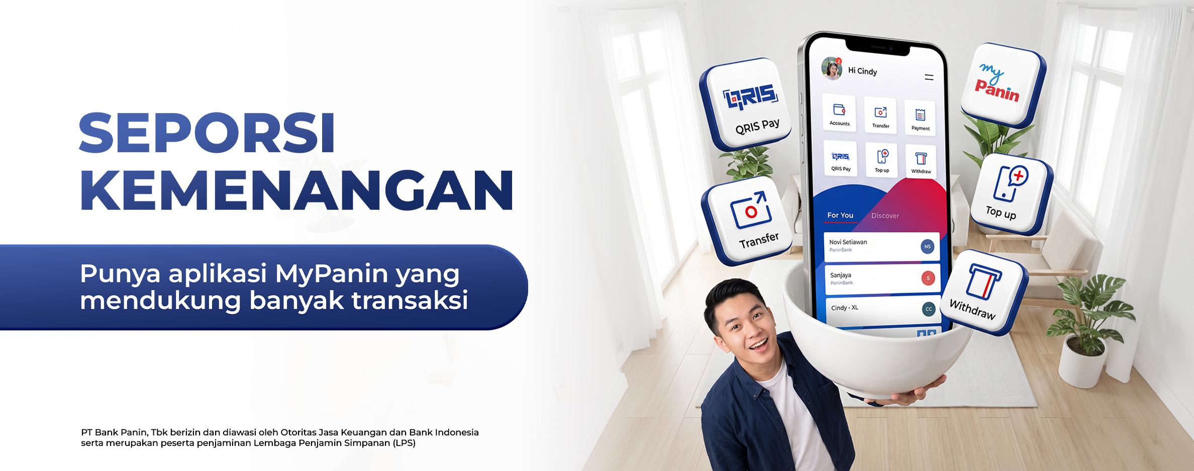 Seporsi Kemenangan, Punya Aplikasi MyPanin yang Mendukung Banyak Transaksi