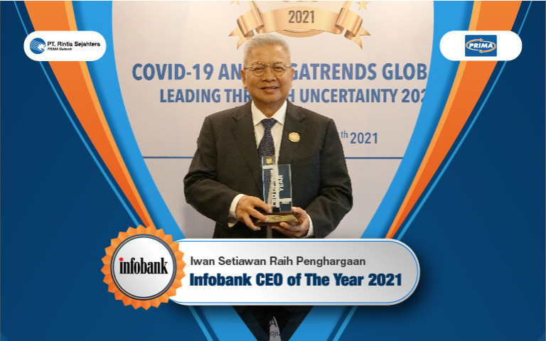 Iwan Setiawan Raih Penghargaan Infobank CEO of The Year 2021