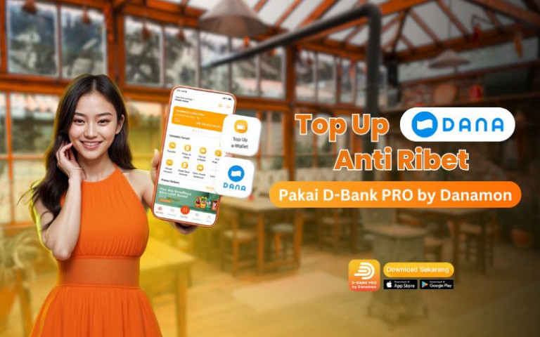 Top Up DANA Anti Ribet, Pakai D-Bank PRO