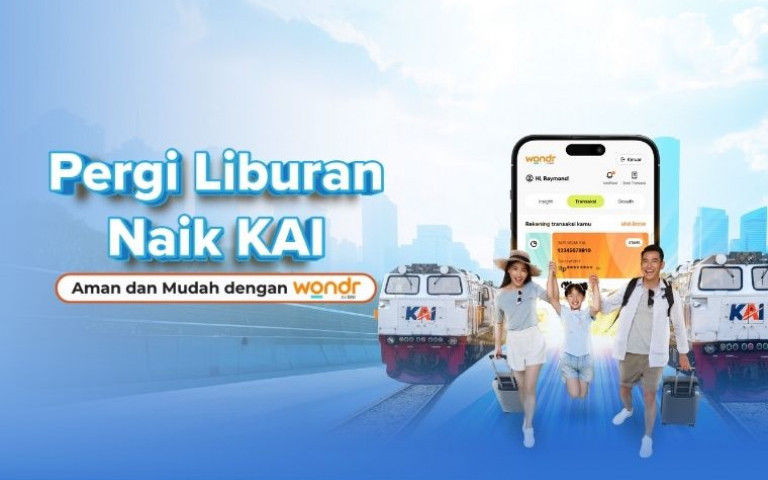 Pergi Liburan Naik KAI, Aman dan Mudah dengan Wondr by BNI