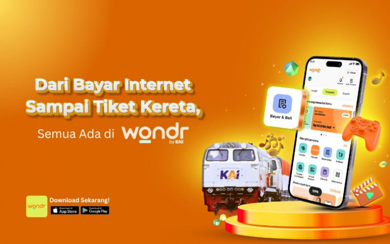 Dari Bayar Internet Sampai Tiket Kereta, Semua Ada di wondr by BNI