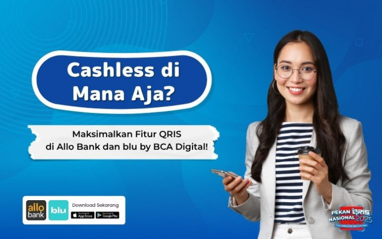 Cashless di Mana Aja? Maksimalkan Fitur QRIS di Allo Bank dan blu by BCA Digital!