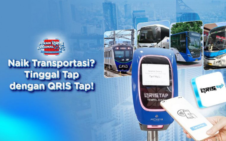 Naik Transportasi? Tinggal Tap dengan QRIS Tap!