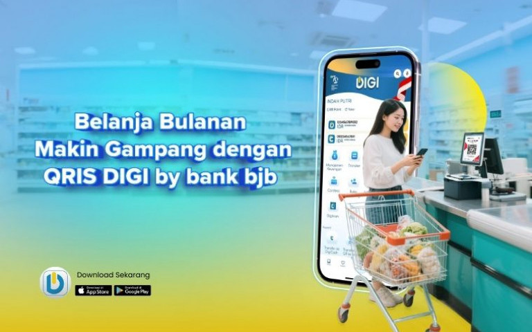 Belanja Bulanan Makin Gampang dengan QRIS DIGI by bank bjb