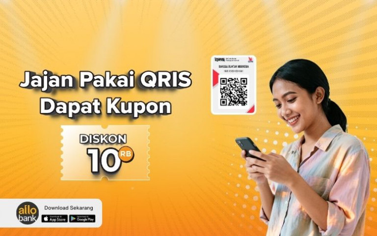 Jajan Pakai QRIS Dapat Kupon Diskon 10 Ribu Rupiah