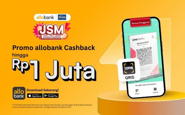Promo allobank Cashback hingga 1 Juta Rupiah!