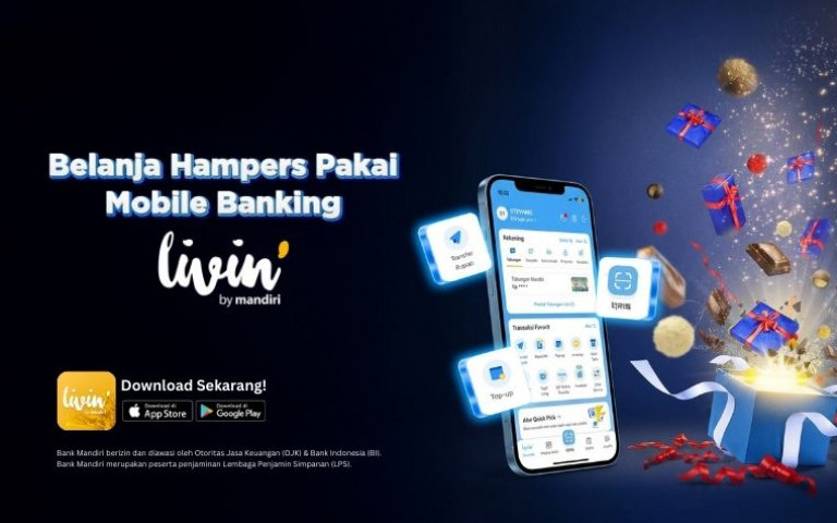 Belanja Hampers Pakai Mobile Banking Livin’ by Mandiri