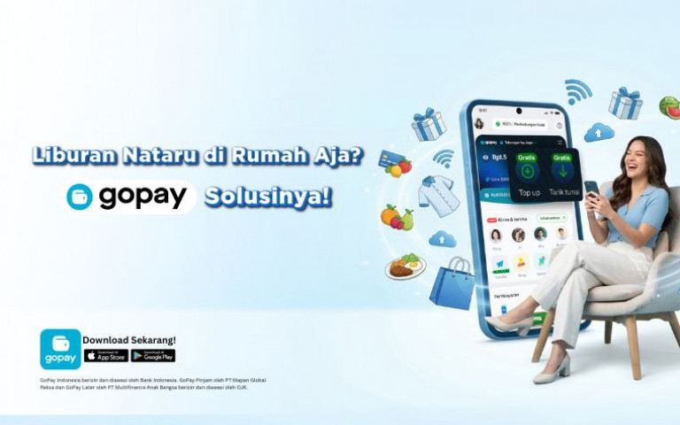 Liburan Nataru di Rumah Aja? GoPay Solusinya!