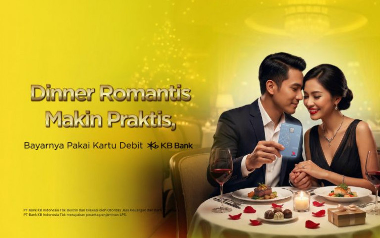 Dinner Romantis Makin Praktis, Bayarnya Pakai Kartu Debit KB Bank