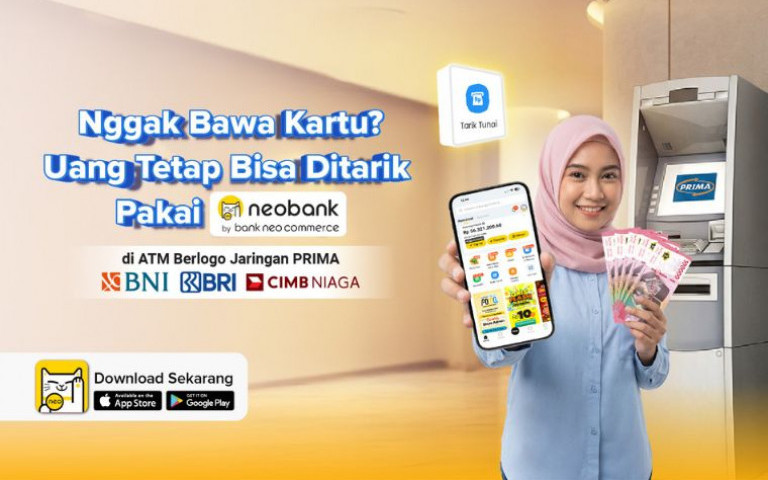 Nggak Bawa Kartu? Uang Tetap Bisa Ditarik Pakai neobank