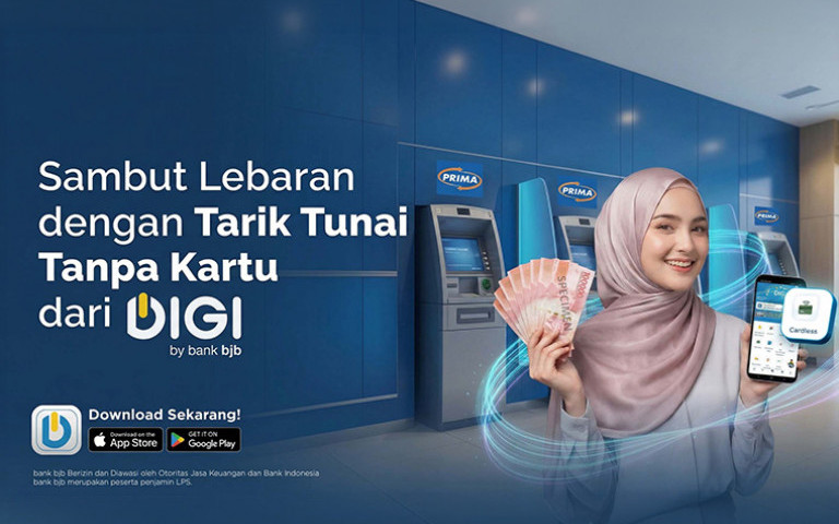 Sambut Lebaran dengan Tarik Tunai Tanpa Kartu dari DIGI by bank bjb