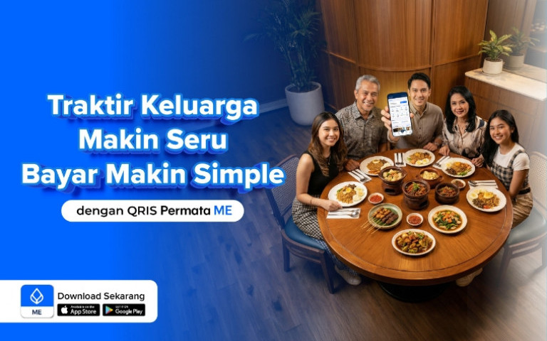 Traktir Keluarga Makin Seru Bayar Makin Simple dengan QRIS Permata ME
