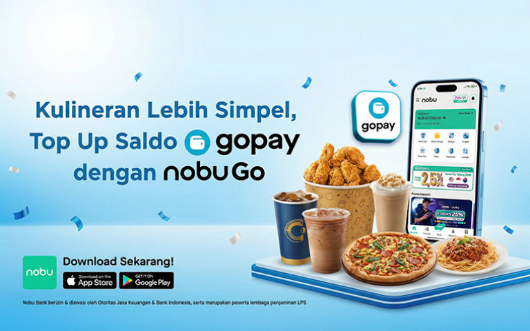 Kulineran Lebih Simpel, Top Up GoPay dengan Nobu Go