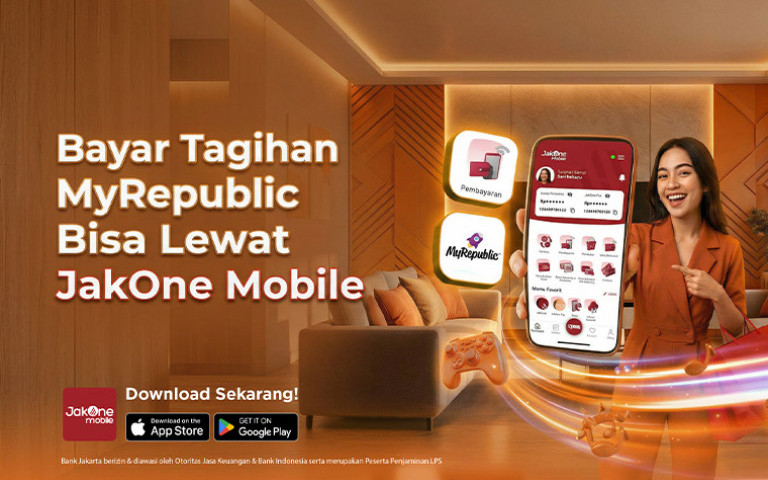 Bayar Tagihan MyRepublic Bisa Lewat JakOne Mobile