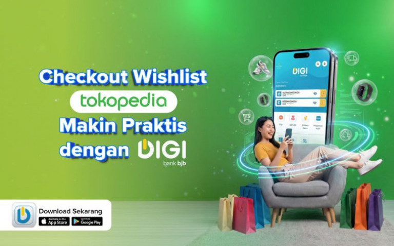 Checkout Wishlist Tokopedia Makin Praktis dengan DIGI by bank bjb