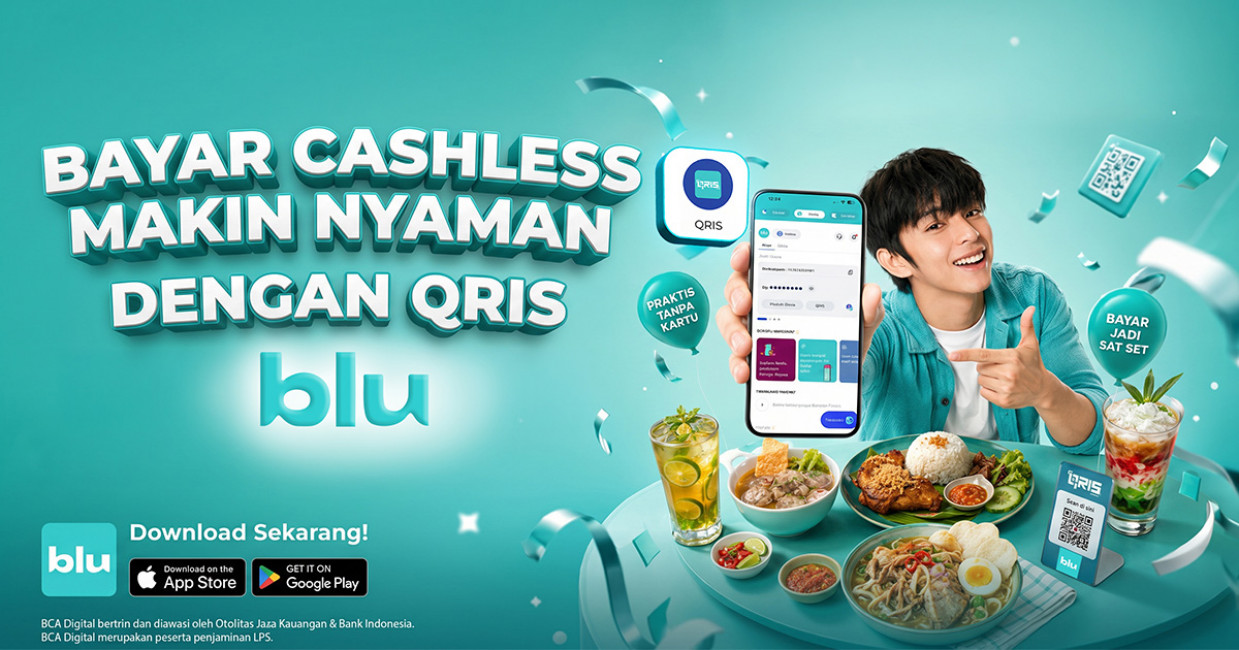 Bayar Cashless Makin Nyaman dengan QRIS blu by BCA Digital