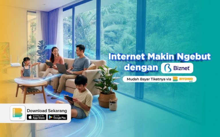 Internet Makin Ngebut dengan Biznet Bayarnya via BYOND by BSI