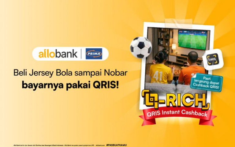 Beli Jersey Bola sampai Nobar Bayarnya Pakai QRIS!