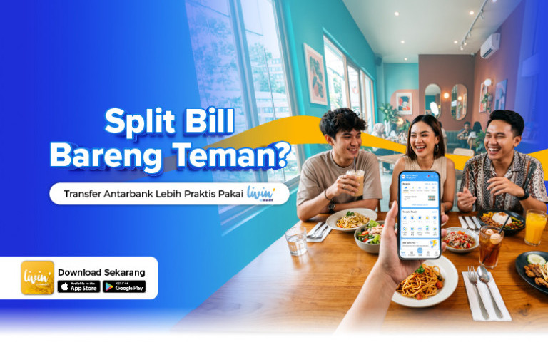 Split Bill Bareng Teman? Transfer Antarbank Lebih Praktis Pakai Livin' by Mandiri