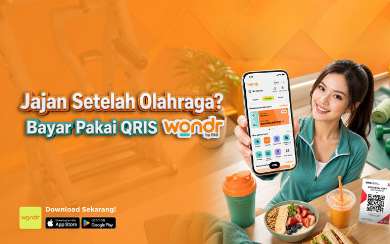 Jajan Setelah Olahraga? Bayar Pakai QRIS wondr by BNI