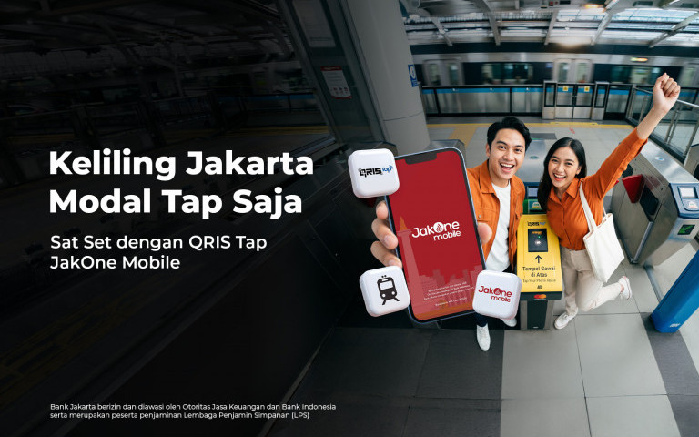 Keliling Jakarta Modal Tap Saja dengan QRIS Tap JakOne Mobile