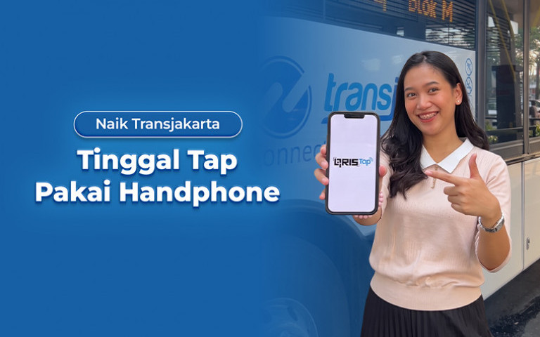 Naik TransJakarta, Tinggal Tap Pakai Handphone