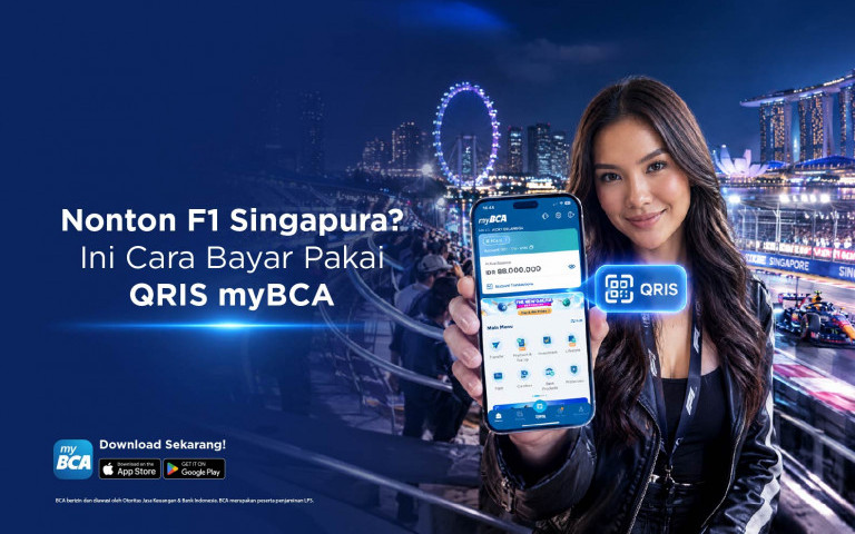 Nonton F1 Singapura? Ini Cara Bayar Pakai QRIS myBCA