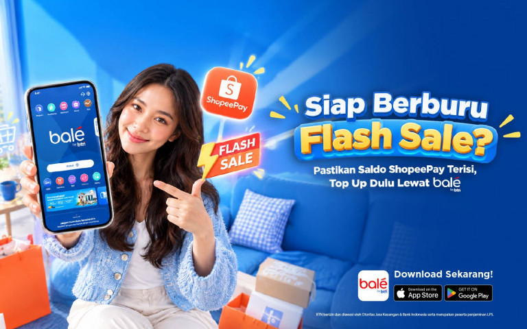 Siap Berburu Flash Sale? Ini Cara Top Up ShopeePay lewat balé by BTN