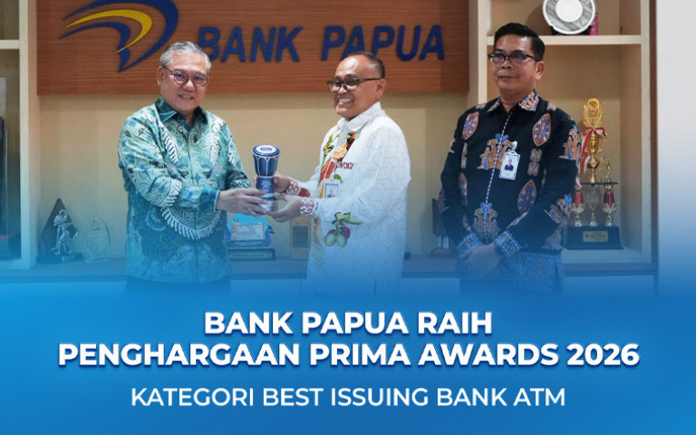 Bank Papua Raih Penghargaan PRIMA Awards 2026 Kategori Best Issuing Bank ATM